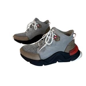 Sorel Kinetic Renegade Waterproof Boot Sneakers Gray & Green Womens Size 6